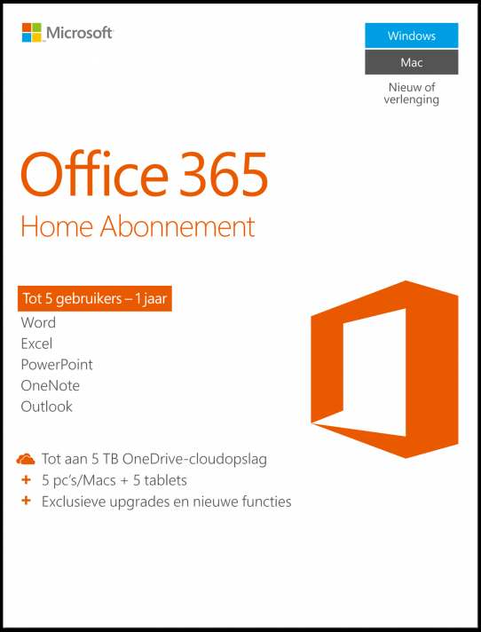 Microsoft 365 Family Meertalig - 1 jaar - ESD