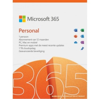 Microsoft 365 Personal meertalig - 1 jaar - ESD